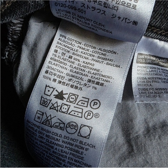 Levi's Ribcage Straight Jeans in Washed Black - Picture 14 of 14